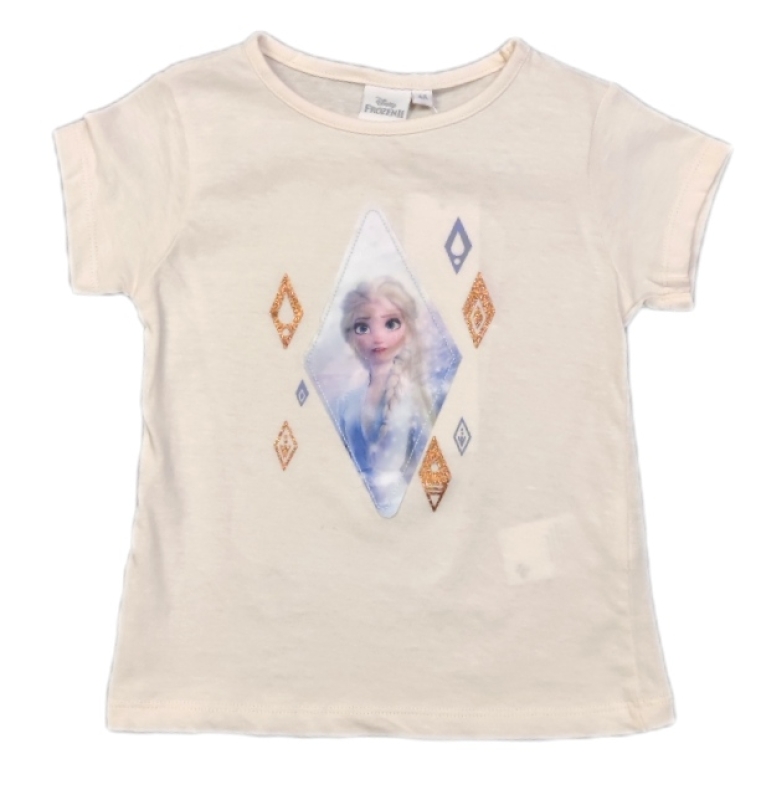 Frozen T-Shirt Beige - Elsa in Eiskristall